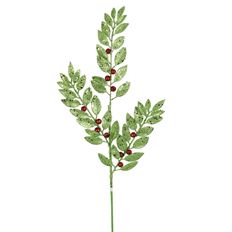 LEAF BERRY SPRAY GLT 29.5" RED/GRN