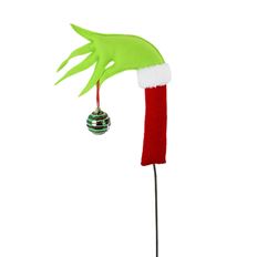 ELF HAND W/BALL 14" RED/GRN