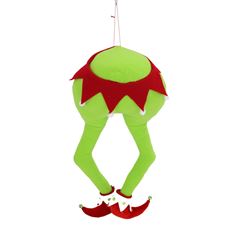 ELF LEGS W/ HANGER 22" RED/GREEN