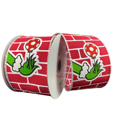 BRICK ELF HAND 2.5"X10YD RED/WHITE