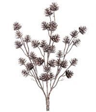 PINE CONE BUSH X 3 14" NATURAL
