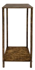 METAL STAND GOLD 25X25X80CM