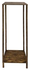 METAL STAND GOLD 25X25X100CM