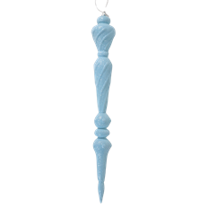 ORNAMENT FINIAL GLITTER 16" BLUE