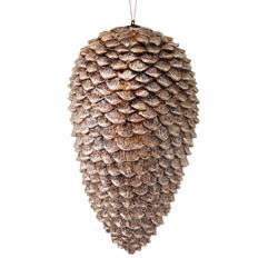 PINECONE ORNAMENT GLITTER 12" CHAMP