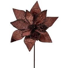POINSETTIA BAROQUE 22" CHOC