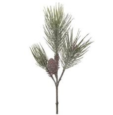 FROST NEEDLE PINE SPRAY W/CONE 23"
