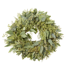 SEEDED EUCALYPTUS 20" WREATH