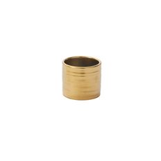 POTTERY VASE 3"H 3"D 2.5"O GOLD