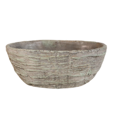 POTTERY COMPOTE OVAL FRITZ