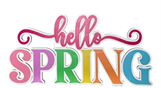 SIGN WOOD HELLO SPRING 17.5" MULTI