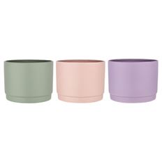 CERAMIC PLANTER 5.6"H RAINDROP