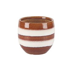 POTTERY MINIPOT 3.5"H 3.25"O MAPLE