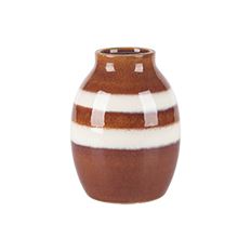 POTTERY VASE 5.75"H 1.5"O MAPLE