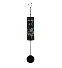 CHIME HUMMINGBIRD METAL BLACK