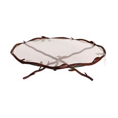 GLASS PLATE STAND 13.5" RUSTED