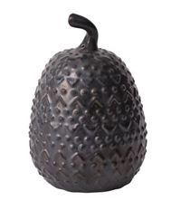 PUMPKIN 7.5"H 5"D EERIE GREY