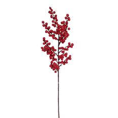 CLUSTER BERRY SPRAY WR 28" RED