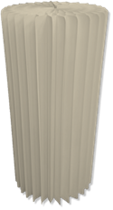 ACCORDION STAND 23.6"H 11.8"D IVORY