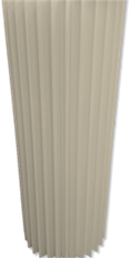 ACCORDION STAND 31.5"H 15.8"D IVORY