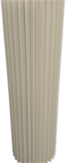 ACCORDION STAND 39.3"H 15.8"D IVORY