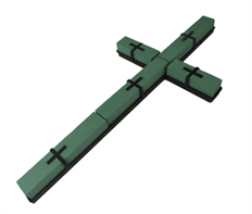 OASIS CROSS 32.5"H 15.5"W 2.5"D