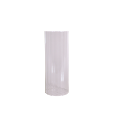 PLEATED GLASS CHIMNEY 12X3"