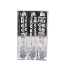 CRYSTALS HANGING CLEAR BOX/3 15"