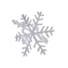 ORNAMENT SNOWFLAKE ACRYLIC 3D 9"