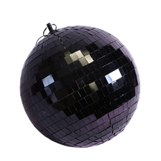 MIRROR BALL 7" BLACK