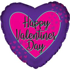 MYLAR 17 VALENTINE HEART 5/PK