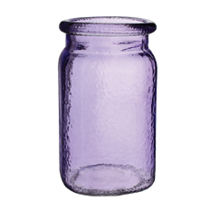 HAMMERED JAR 6.5" VINTAGE PUR 24/CS