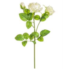 ROSE SPRAY W/ BUD 19" CREAM