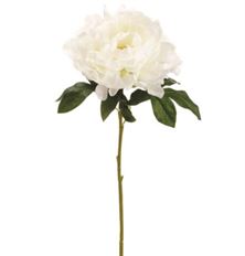 PEONY SPRAY 23" WHITE