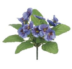 PANSY BUSH 8.5" BLUE
