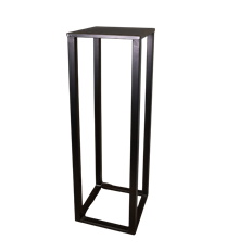 METAL STAND 24"H 8X8" MATTE BLACK