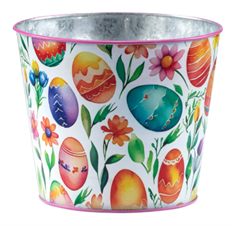 POT COVER EASTER EGG 6.5" MULTI