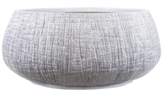 POLYRESIN PLANTER 9X19.5X15.75" WHT