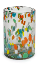 CYLINDER  PAINT SPECKS 8.5X6" MULTI