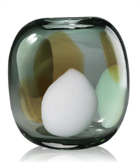 ART GLASS 9X7.9" GREEN