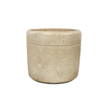 POTTERY MINIPOT 3.75"H 3.5"O CREAM
