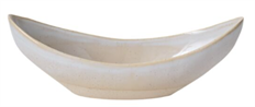 BOAT CERAMIC 12.75X4.5X4.5" WHITE