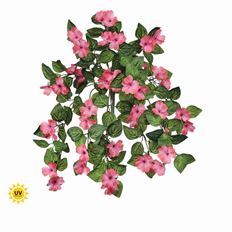 HANGING IMPATIENS PLANT UV 26" CORL