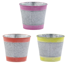 POTCOVER STRIPE 6X7" 3 ASST