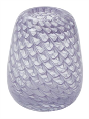 BUDVASE 3.75"H 1"O PURPLE GLASS