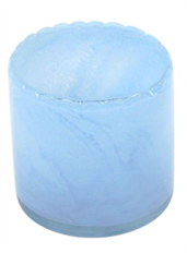 GLASS VASE 5.5X5.5" BLUE