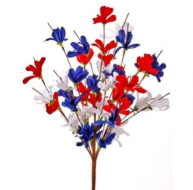 AZALEA BUSH 19" RED/WHT/BLUE