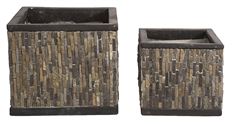 PLANTER MOSAIC CLAY SET/2
