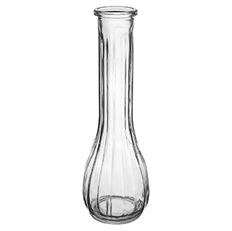 BUDVASE 8.5" CLEAR GLASS 48/CS