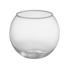 ROSE BOWL 6" CLEAR 12/CS